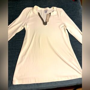 NWT Chico tunic white/ off white size 0
